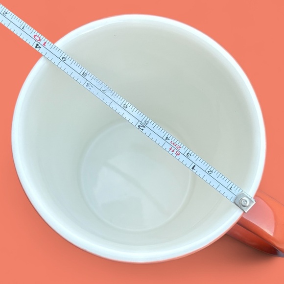 Starbucks 2009 Bone China Mug 16 oz Rusty Fall Orange Collectible Advertisement - Picture 7 of 7